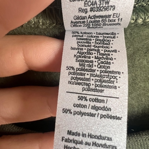 New Grateful Heart‎ Sweatshirt Olive Green Graphic Print Pullover Top Ladies S - Picture 4 of 8